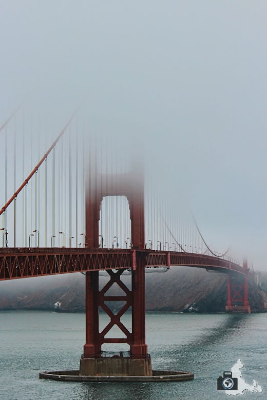 San Francisco - Golden Gate Bridge im Nebel