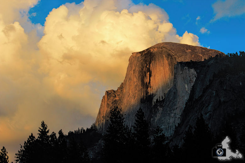 Yosemite Nationalpark - Half Dome bei Sonnenuntergang