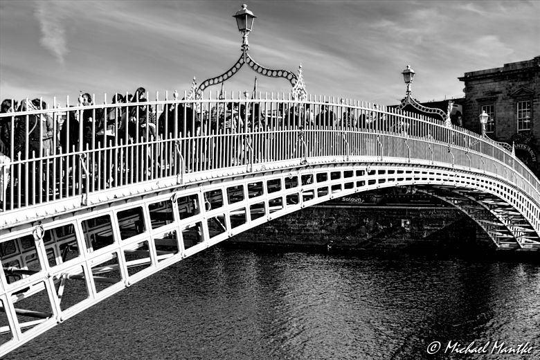 Half Penny Bridge in Dublin