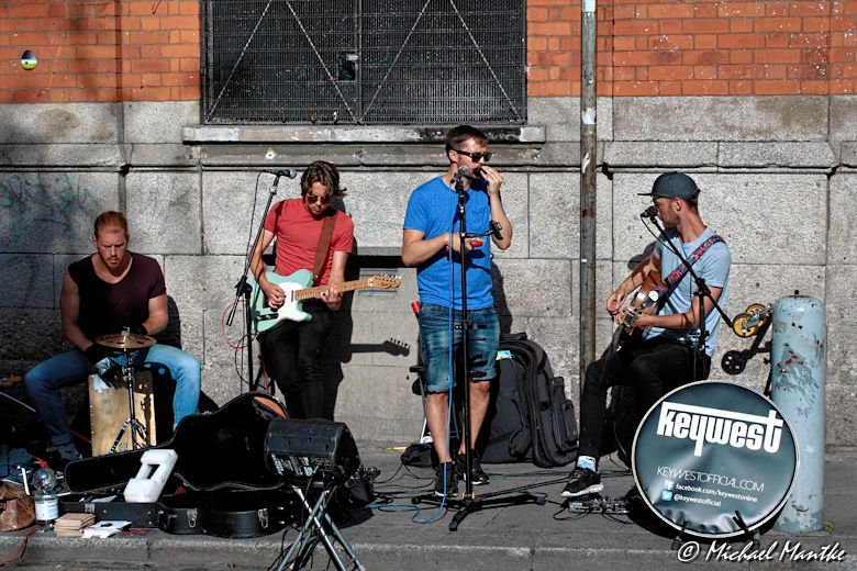 Straßenmusiker in Dublin