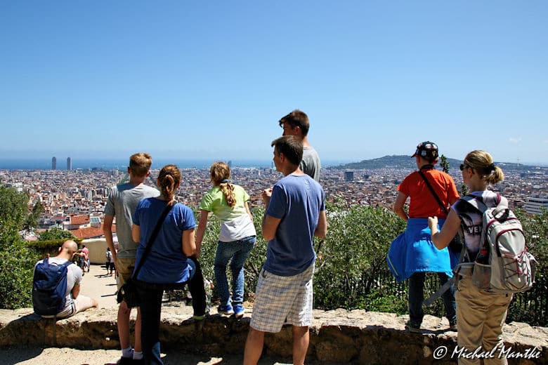 Barcelona Park Güell Aussichtspunkt