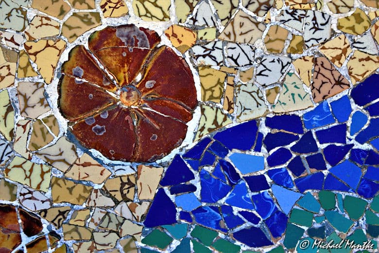 Barcelona Park Güell Mosaik