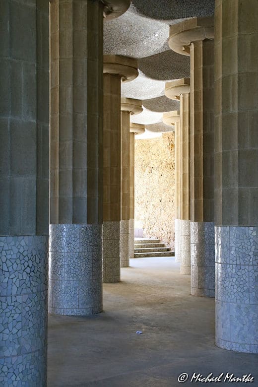 Barcelona Park Güell Säulen