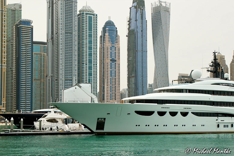 Dubai Marina Yacht Skyline
