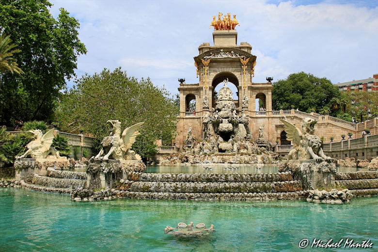 Barcelona Parc de la Ciutadella Drachenbrunnen