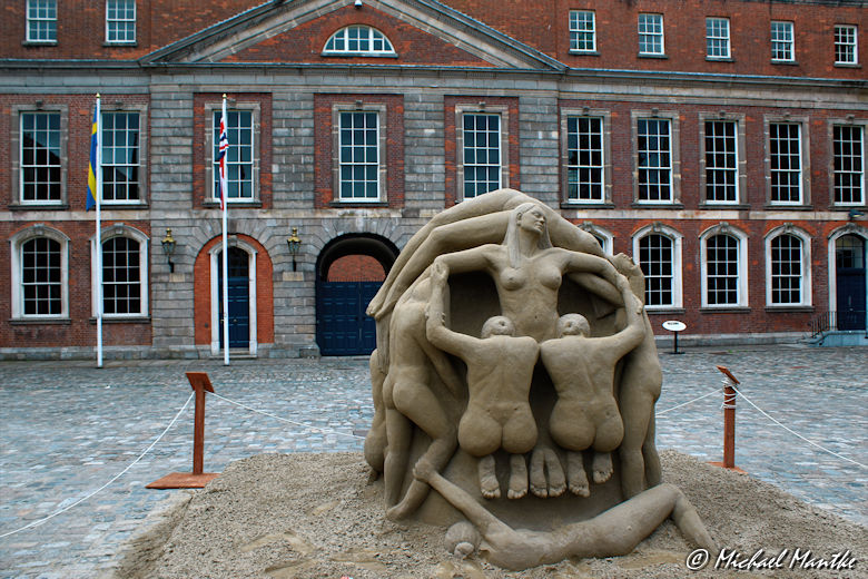 Sightseeing Dublin Tipps Kunst aus Sand