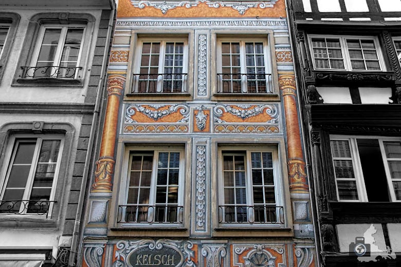 Frankreich Straßburg Häuserfassade
