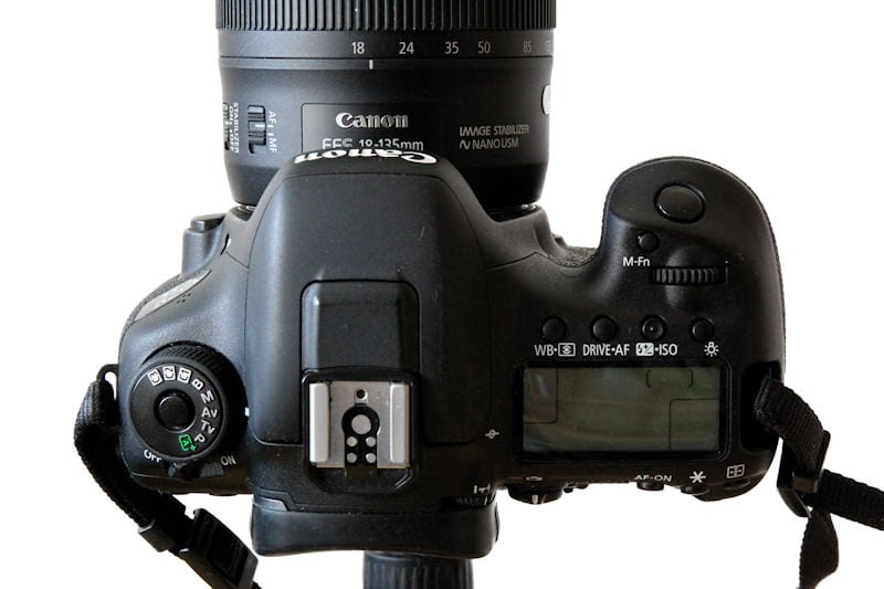 Canon EOS 7D Mark II Draufsicht