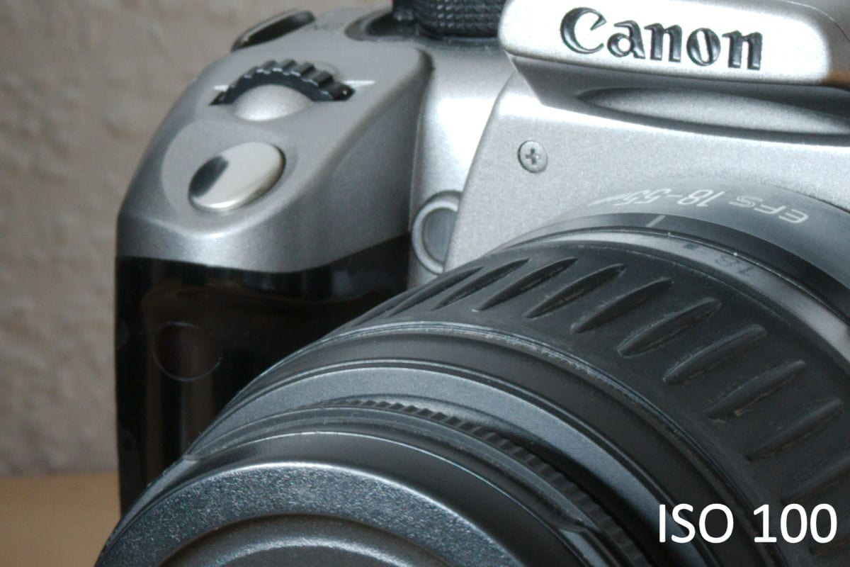 ISO 100 mit der Canon 7D Mark II