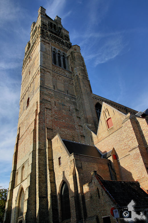 Kirche in der Altstadt Brügge in Belgien