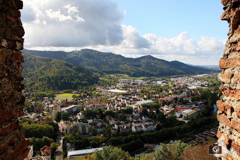 Ausblick von der Kastelburg in Waldkirch