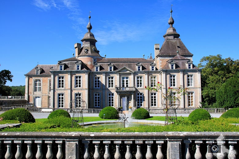 Schloss Modave Außenanlage in Belgien