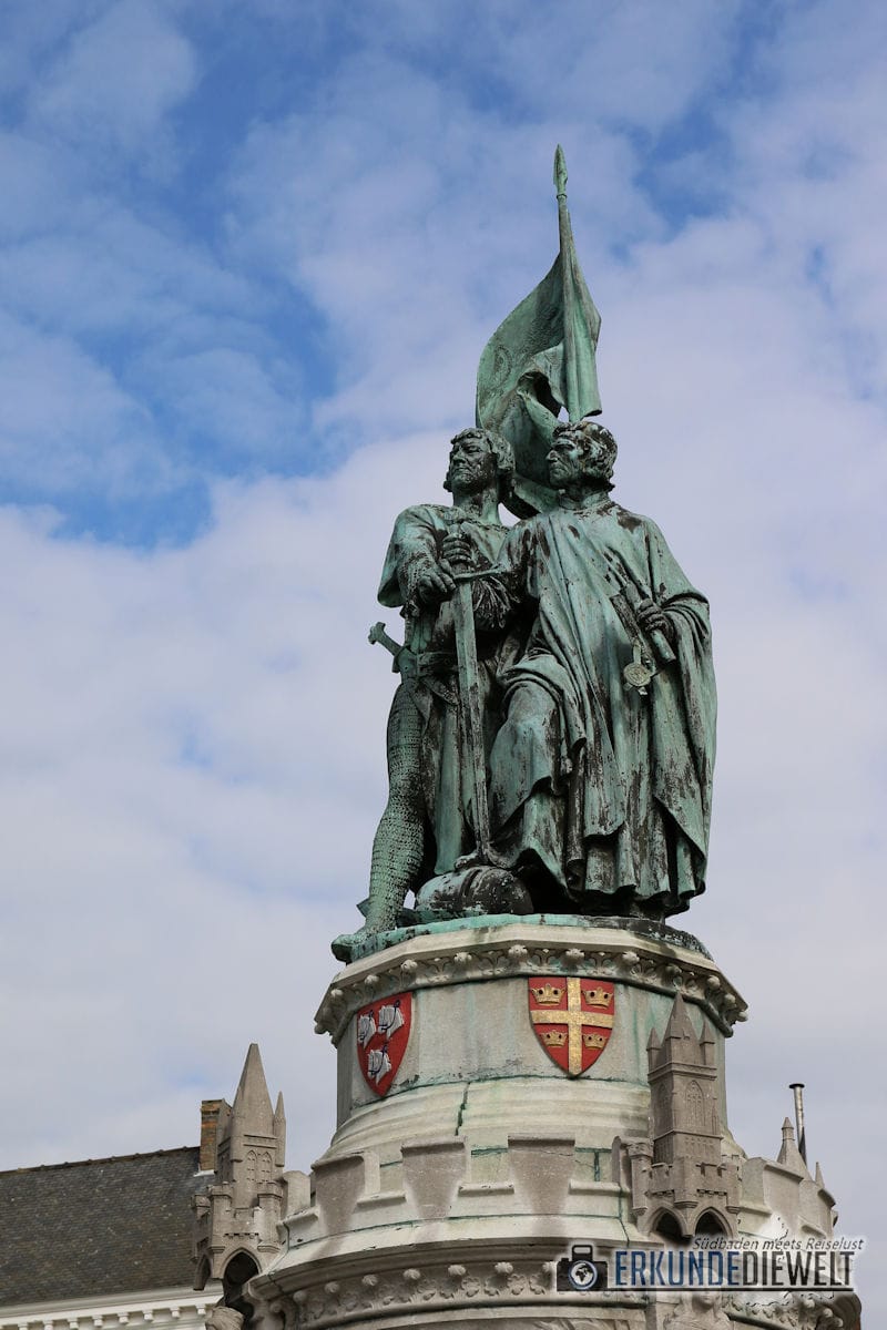 Denkmal zu Ehren Jan Breydel und Pieter de Coninck,  Brügge, Belgien