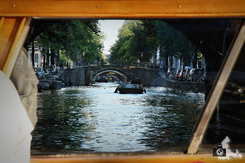 Amsterdam Blick durch 7 Brücken