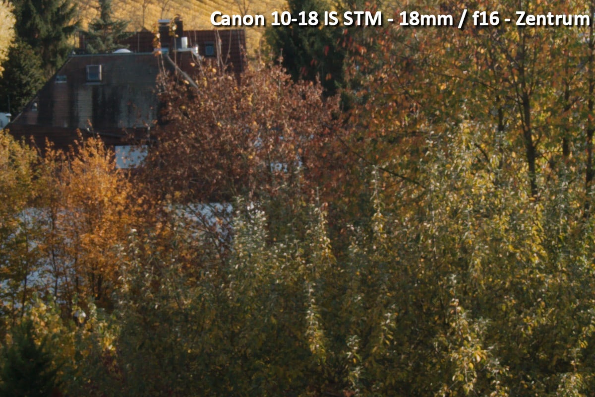 Beispielbild Canon 10-18 IS STM - 18 mm / f16 - Zentrum