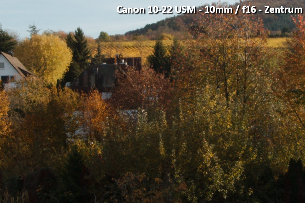 Beispielbild Canon 10-22 USM - 10 mm / f16 - Zentrum