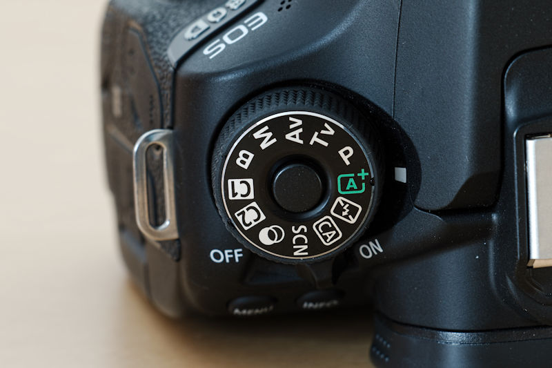 Canon EOS 80D Programmwahlrad