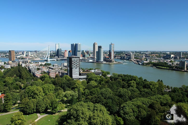 Rotterdam in den Niederlanden - Aussicht vom Euromast