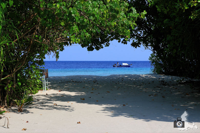 Strandblick, Ukulhas, Malediven