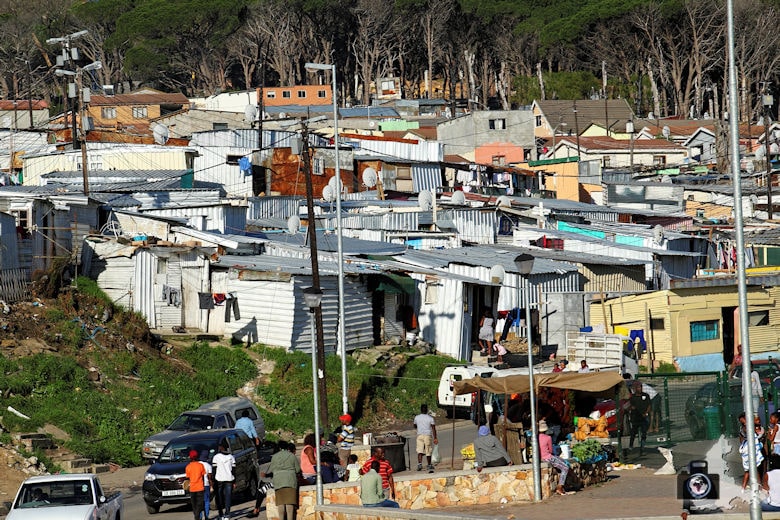 Kapstadt Wellblechhütten in Soweto