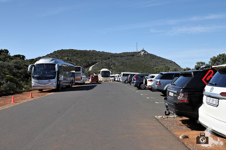Südafrika - Parkplatz am Cape Point