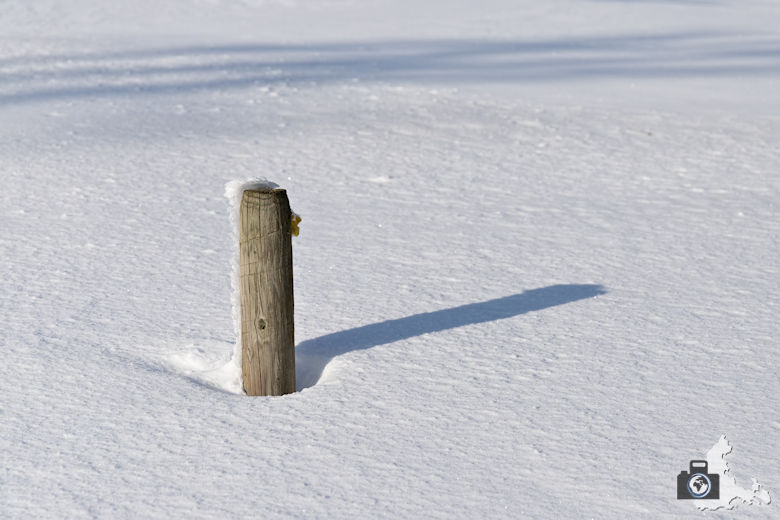 Fotowalk #4 - Schauinsland im Winter - eingeschneiter Pfahl