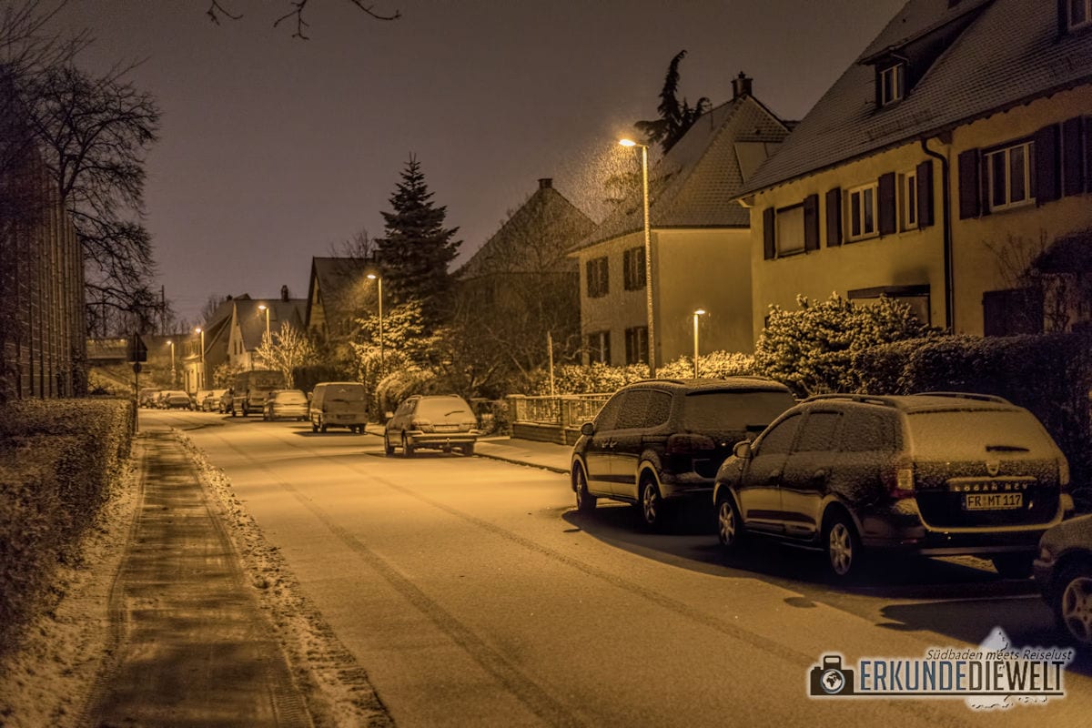 Fotowalk #5 - Winternacht in Freiburg St. Georgen