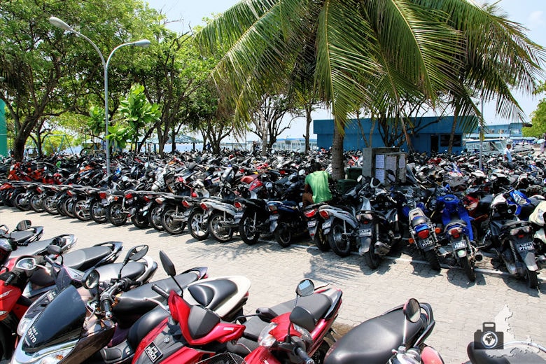 Male auf den Malediven - Motorräder