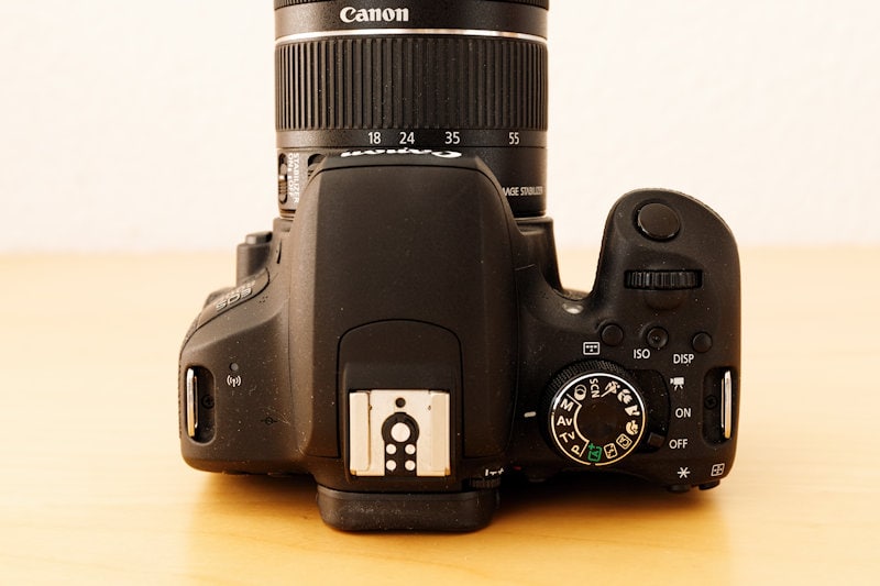 Canon EOS 800D - Draufsicht
