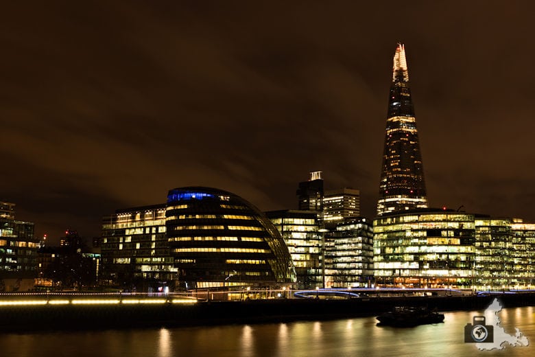 Fotowalk - London Nachtaufnahmen - Skyline mit The Shard