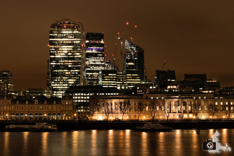 Fotowalk - London Nachtaufnahmen - Skyline mit Sky Garden