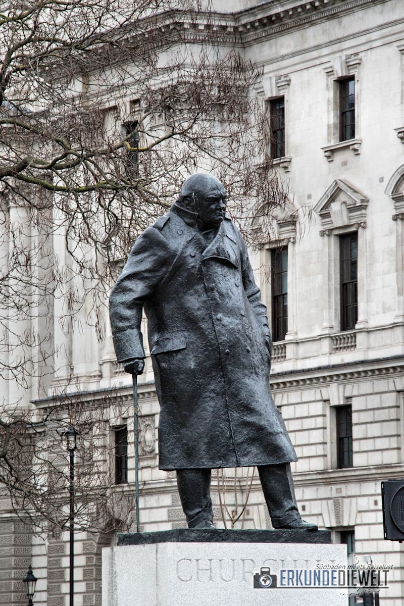 Churchill Statue. London, Großbritannien