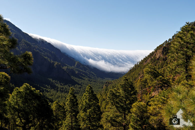 Wolkenfront im Hochland von La Palma, Kanaren