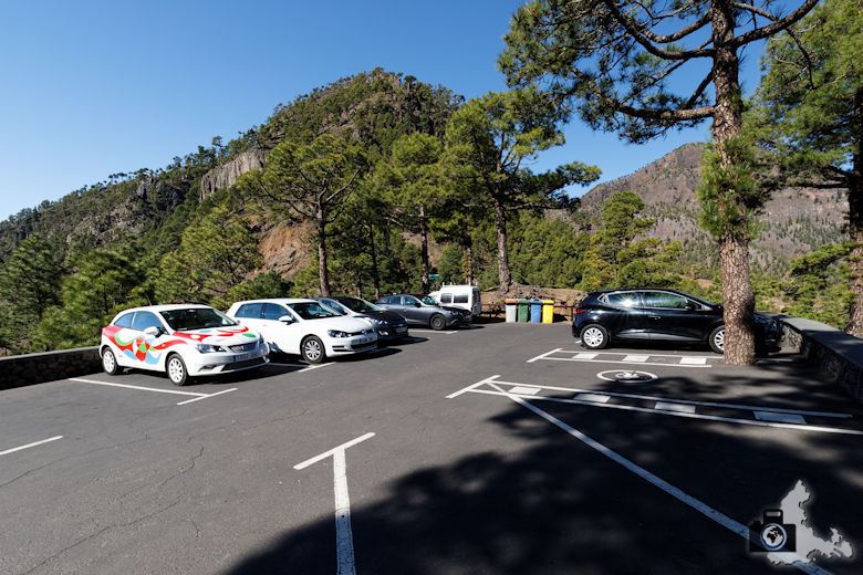 La Palma, Nationalpark Caldera de Taburiente, Parkplatz