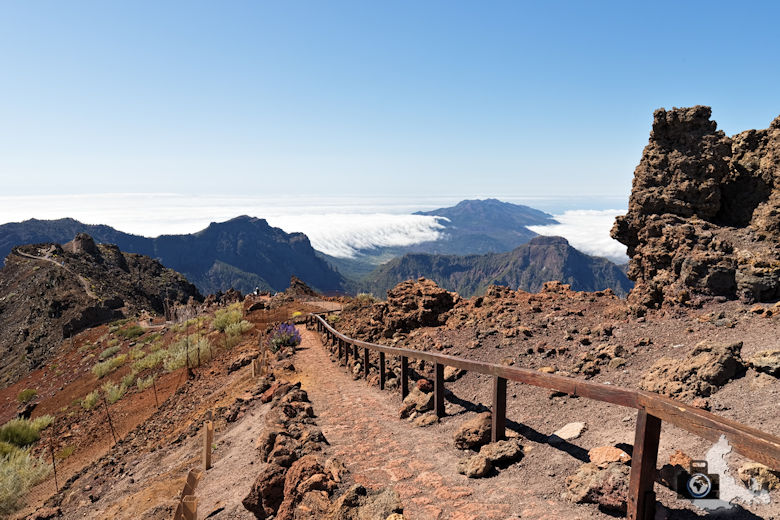 La Palma, Mirador del Roque de los Muchachos, Wanderweg