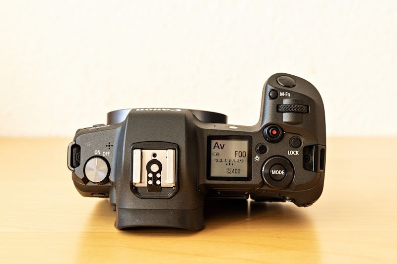 Canon EOS R Testbericht - Oberseite