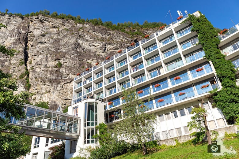 Außenansicht, Hotel Geiranger, Norwegen