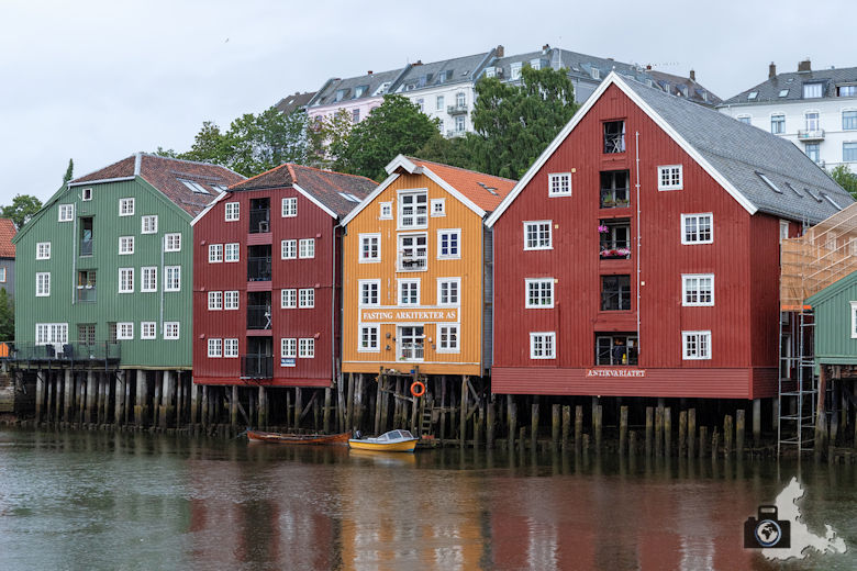 Trondheim - bunte Häuser am Nidelva