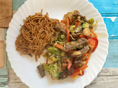 Rezept - Asiatische Küche -Rindfleisch mit Wok-Gemüse