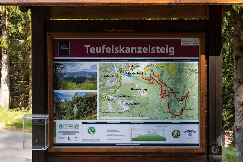 Schwarzwälder Genießerpfad - Teufelskanzelsteig - Wanderkarte