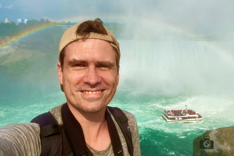Selfie an den Niagarafällen