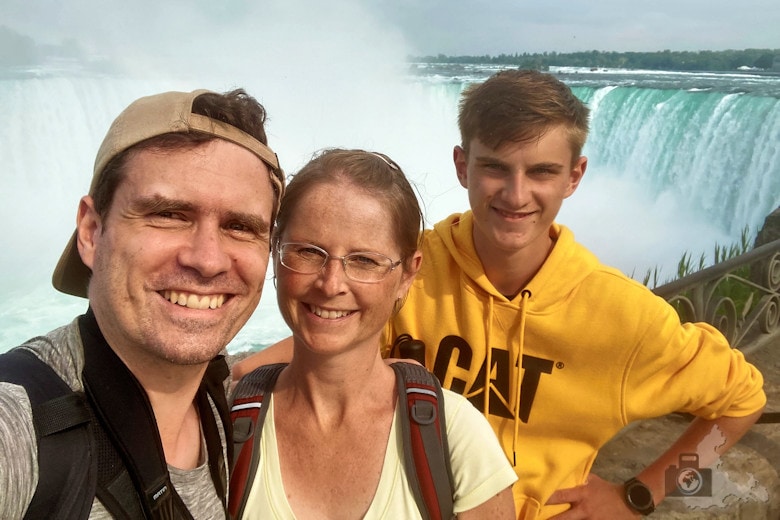 Selfie an den Niagarafällen