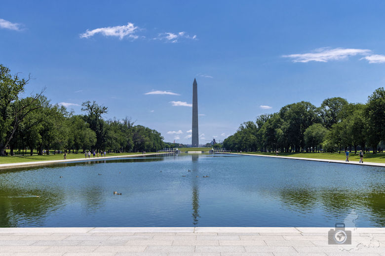 Washington D.C. - Lincoln Memorial Reflecting Pool, Washington Momument