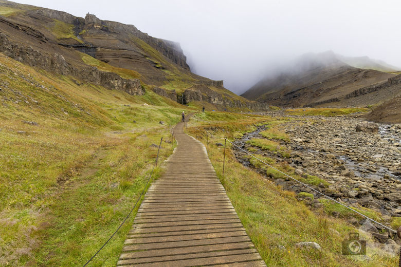 Hengifoss Wanderung, Island