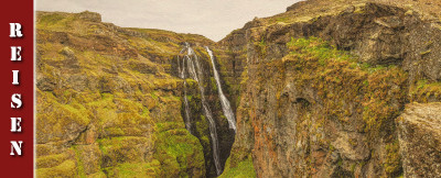 Glymur Wasserfall Wanderung