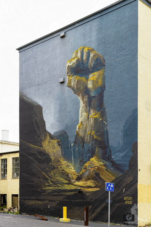 Street-Art & Graffitis in Reykjavik, Island